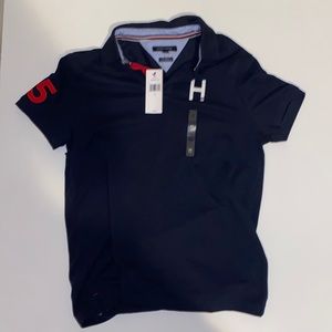 Tommy Hilfiger Men’s Polo Navy H Logo Shirt NEW
